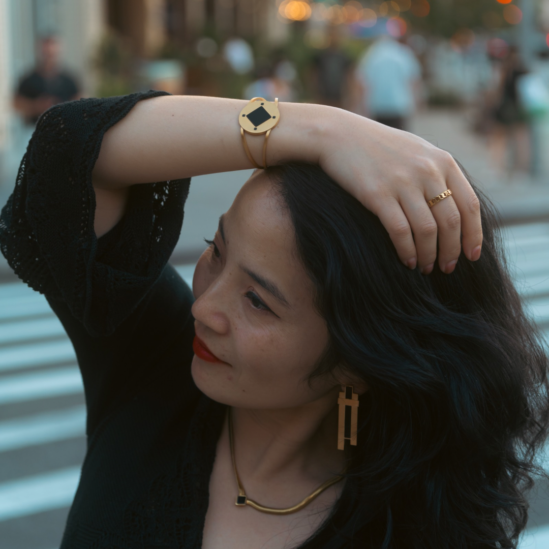 Hero Black Onyx Gold Bracelet