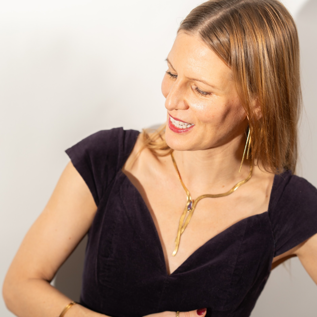 Dreamscape Amethyst Gold Necklace