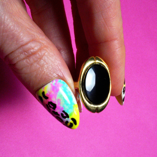 Vintage Black Onyx Ring