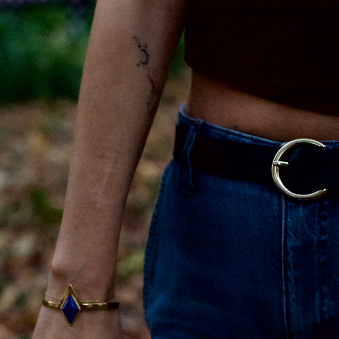 Stardust Lapis Lazuli Gold Bracelet