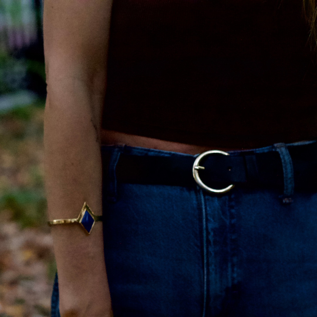 Stardust Lapis Lazuli Gold Bracelet