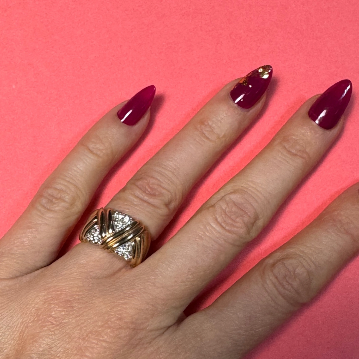 Bold gold Vintage Ring