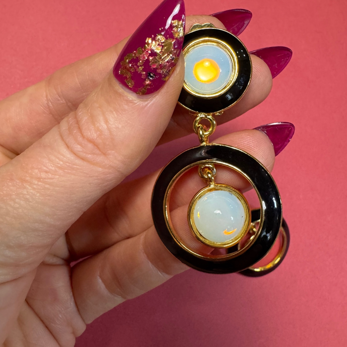 Vintage Dangle Clip ons